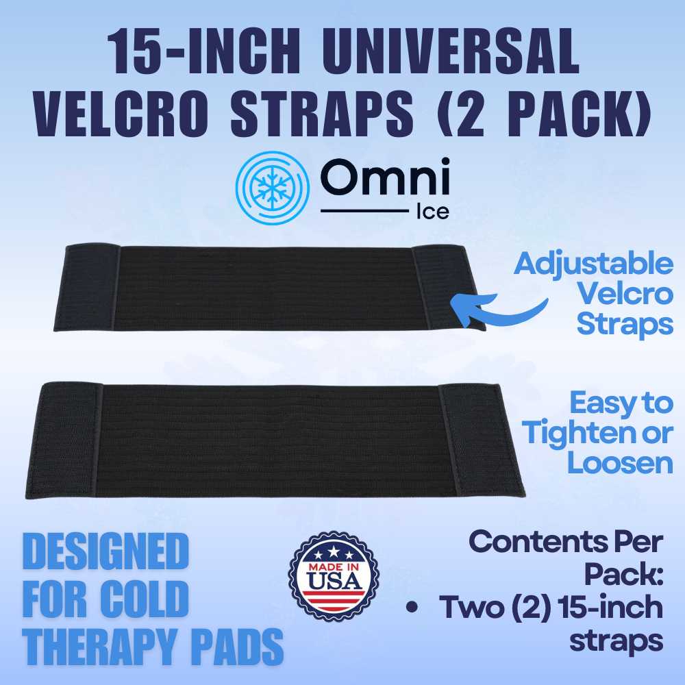 15 Inch Universal Cold Therapy Velcro Straps (2 Pack) by Omni Ice™ - My Cold Therapy