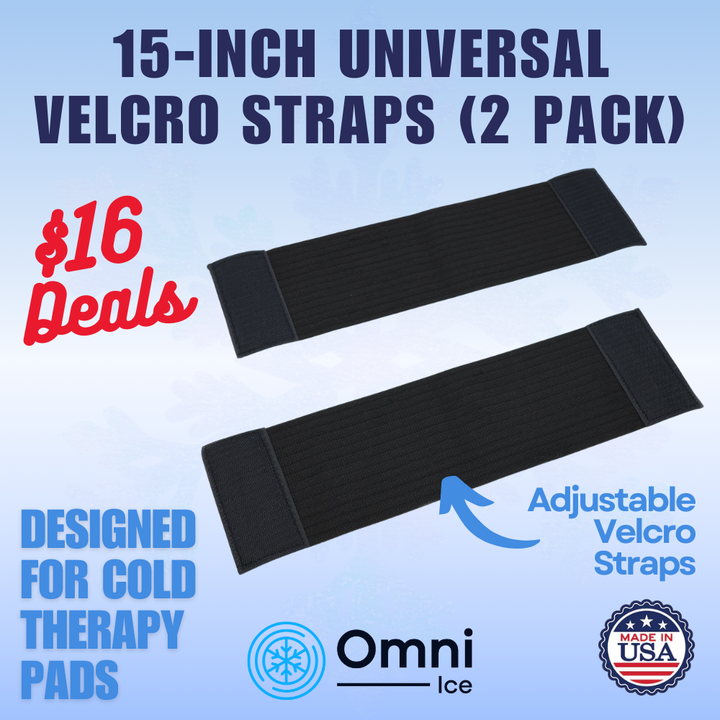 $16 Deals - 15-Inch Universal Cold Therapy Velcro Straps (2 Pack) by Omni Ice™ - My Cold Therapy