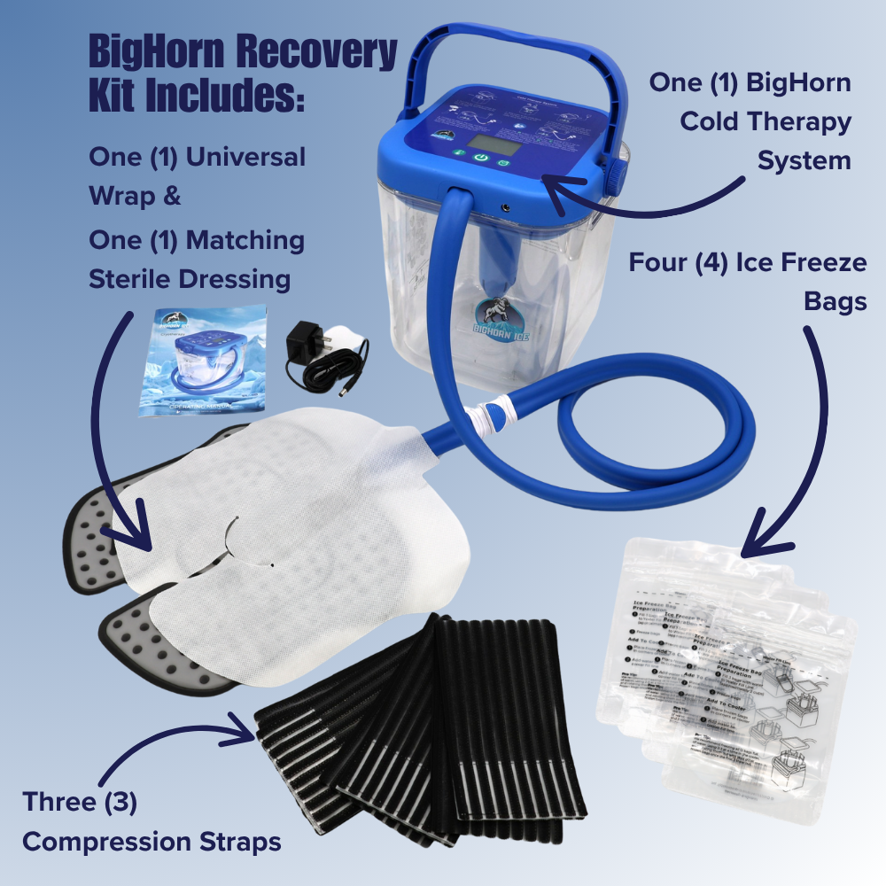 BigHorn Portable Cold Therapy System Kit w/ Universal Pad