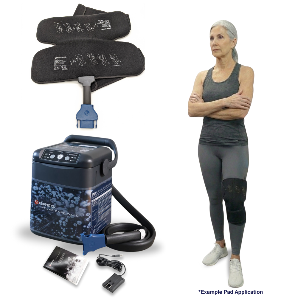 Breg® Wave & One (1) Cold Compression Knee Pad – My Cold Therapy