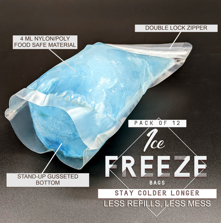 Ice Freeze Bags (Kit of 12) by Omni Ice™ - My Cold Therapy