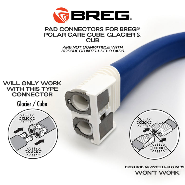 Breg® Polar Care Cube & Glacier - Dual "Y" Pad Connector - My Cold Therapy