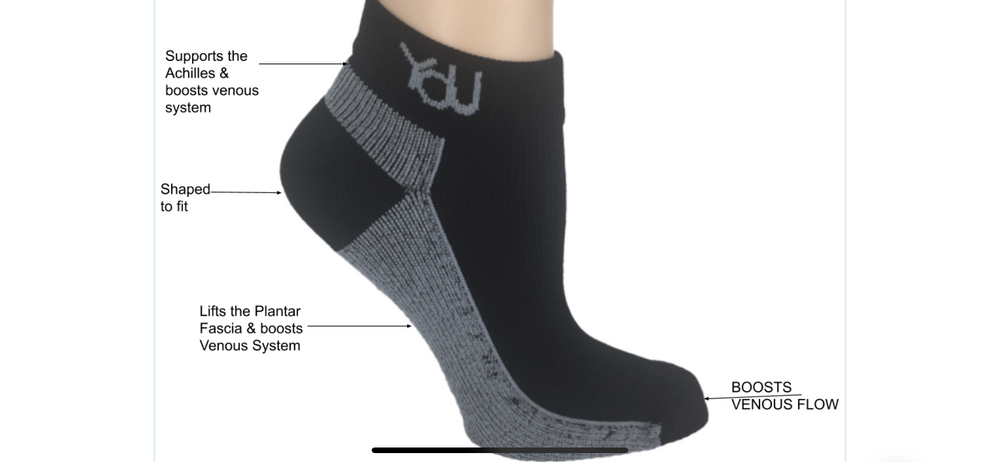 Light Compression Socks - Ankle Cut Cushioned - My Cold Therapy