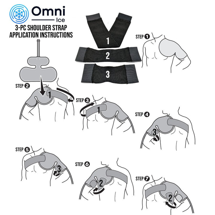 $21 Deals - Universal Shoulder Replacement Straps (3 pcs) by Omni Ice™ - My Cold Therapy