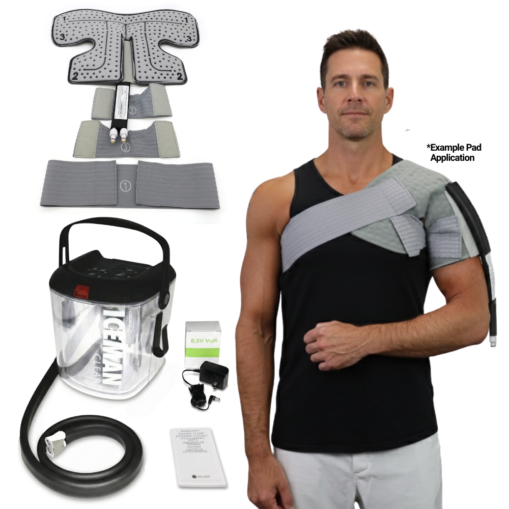 DonJoy® IceMan Clear3 w/ Wrap-On Pads