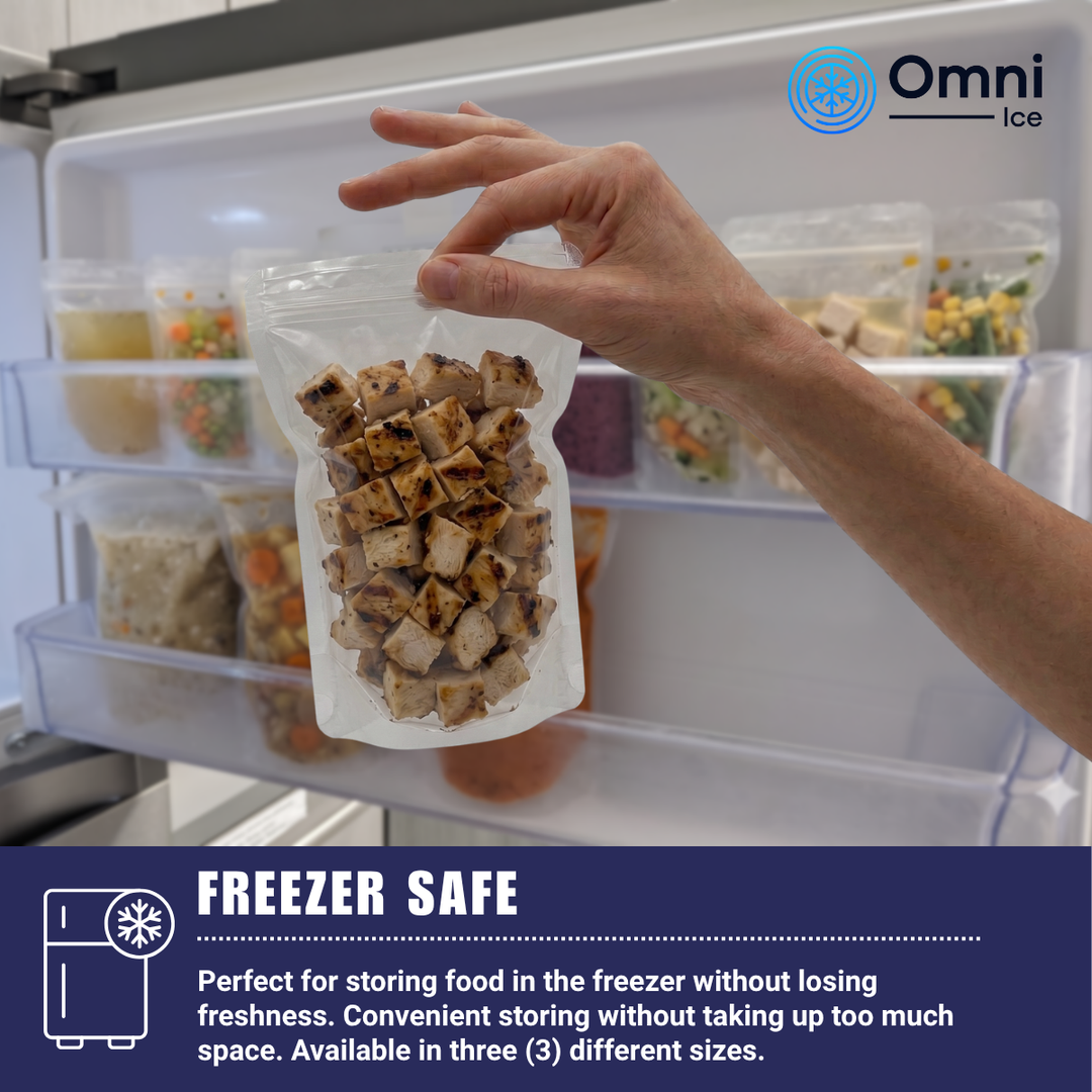 Meal-Prep Bags by Omni Ice™ Freeze & Reheat Variety Pack (12 bags 3 sizes)
