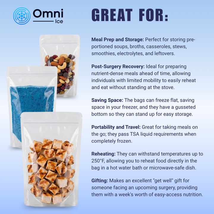 $35 Deals - Meal-Prep Bag Kit by Omni Ice™ Freeze & Reheat Variety Pack (12 bags 3 sizes)