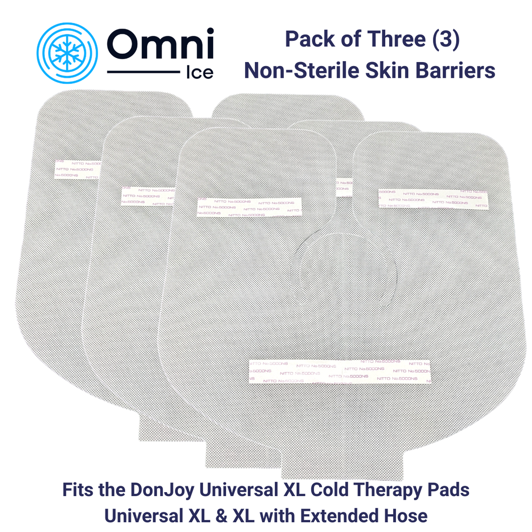 3-Pack DonJoy Universal XL Non-Sterile Skin Barriers by Omni Ice