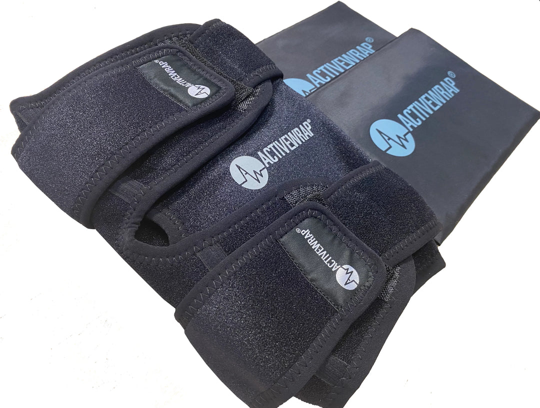 ActiveWrap® Pro 2-4 Hour Knee Ice Wrap & Two (2) Long Duration 7"x10" Cold Pack Inserts - My Cold Therapy 
