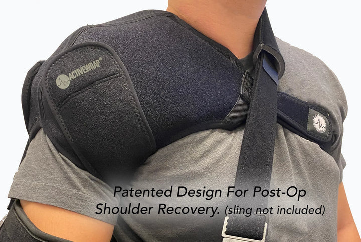 ActiveWrap® Pro 2-4 Hour Shoulder Ice Wrap W/ Two (2) 7"x10" Long Duration Gel Packs - My Cold Therapy 