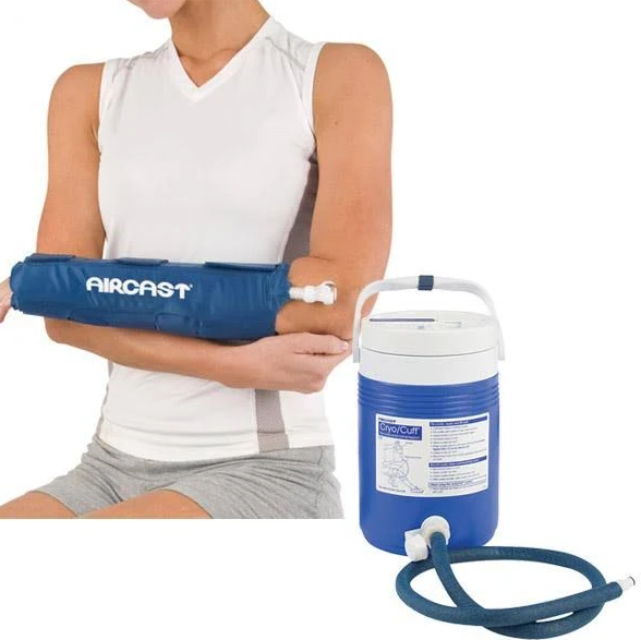 Purchase Aircast Arm Cryo Cuff + Cooler, a portable cold-water compression therapy system that helps minimize inflammation, swelling and joint pain for at-home compression therapy.