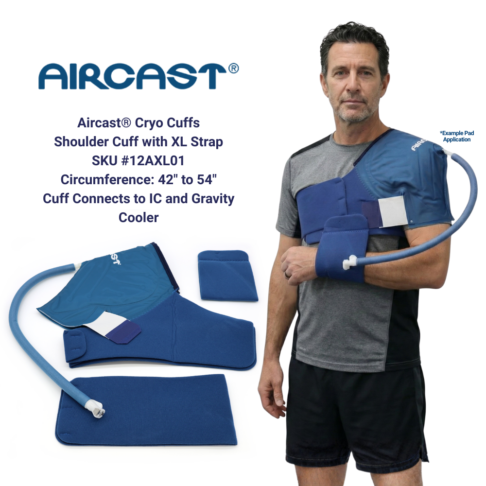 Aircast® Gravity Cuff Replacement Wraps - 12AXL01 Aircast® Gravity Cuff Replacement Wraps - Shoulder Cuff (Extended Strap) XL 78.99 by My Cold Therapy 