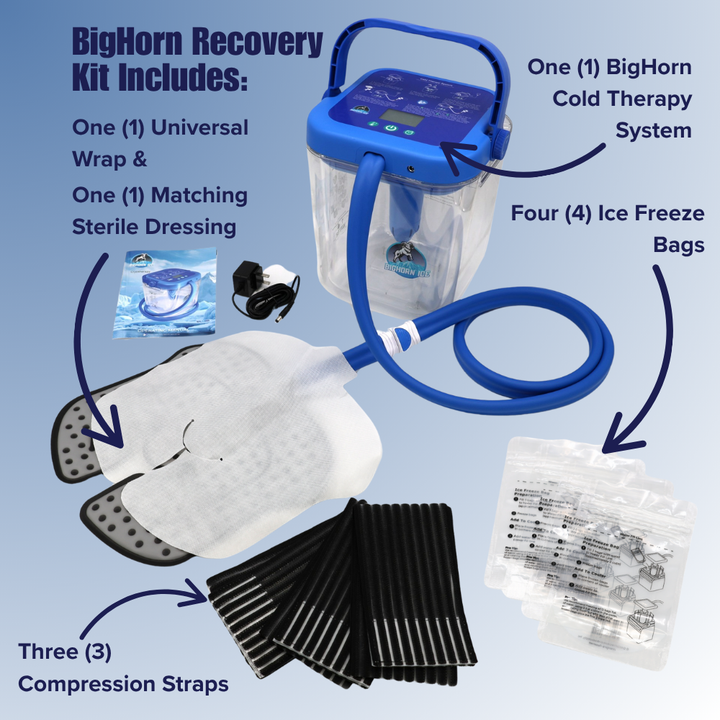 BigHorn Portable Cold Therapy System Kit w/ Universal Pad - Tru-X109 BigHorn Portable Cold Therapy System Kit w/ Universal Pad - Default Title 229.99 by My Cold Therapy 