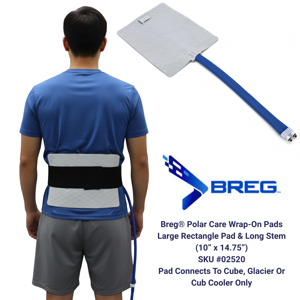 Breg® Polar Care Cube Replacement Pads - 02520 Breg® Polar Care Cube Replacement Pads - Long Stem Large Rectangle Pad 46.99 by My Cold Therapy 
