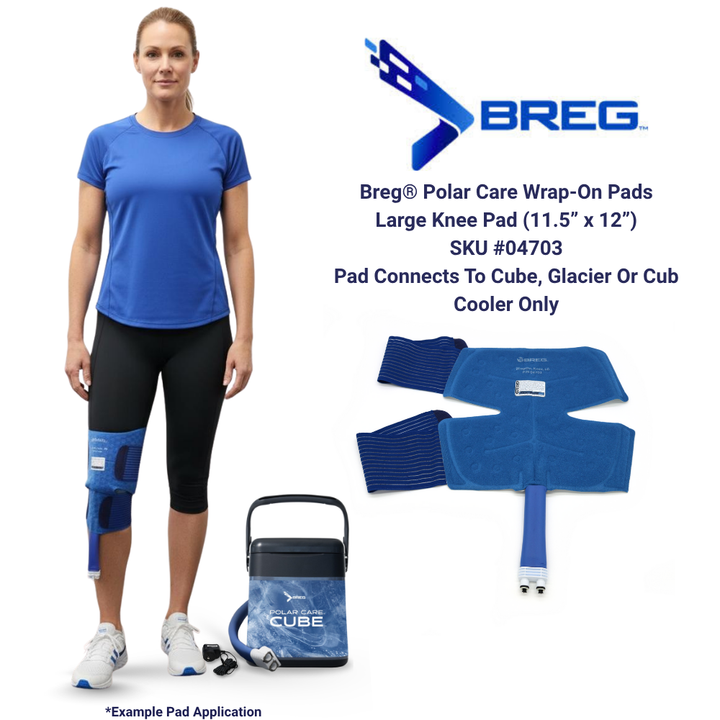 Breg® Polar Care Cube w/ Knee Pad - 10701-04700 Breg® Polar Care Cube w/ Knee Pad - Polar Care Cube and One (1) Regular Knee Pad 188.98 by My Cold Therapy 