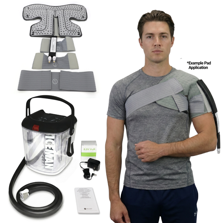 Donjoy Iceman Clear3 w/ Shoulder Pad - 11-0493/11-1397-9 Donjoy Iceman Clear3 w/ Shoulder Pad - Clear3 & One (1) Shoulder Pad - Small 179.99 by My Cold Therapy 