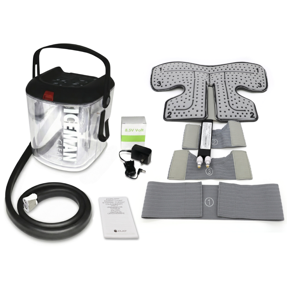 Donjoy Iceman Clear3 w/ Shoulder Pad - 11-0493/11-1397-9 Donjoy Iceman Clear3 w/ Shoulder Pad - Clear3 & One (1) Shoulder Pad - Small 179.99 by My Cold Therapy 