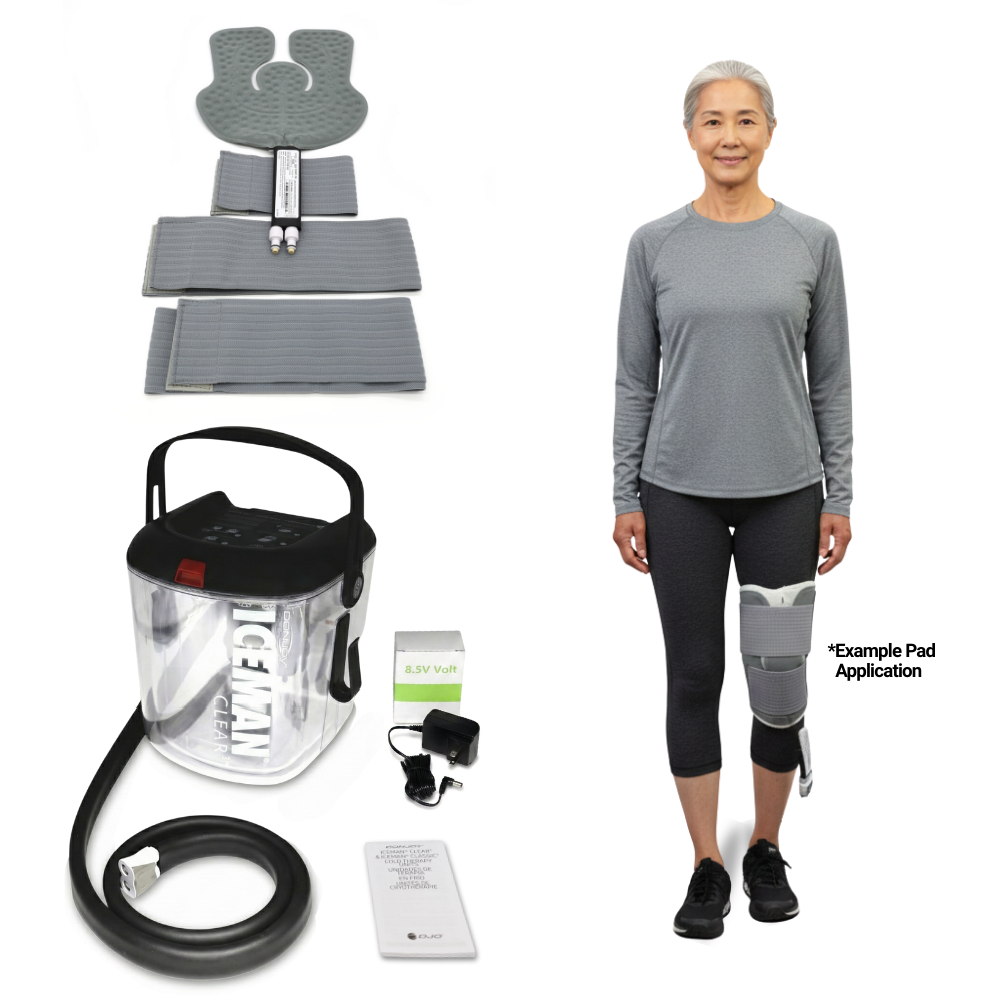 DonJoy IceMan Clear3 w/ Universal Pad - 11-0493/11-0679-9 DonJoy IceMan Clear3 w/ Universal Pad - Clear3 & One (1) Universal Pad - Regular 179.99 by My Cold Therapy 
