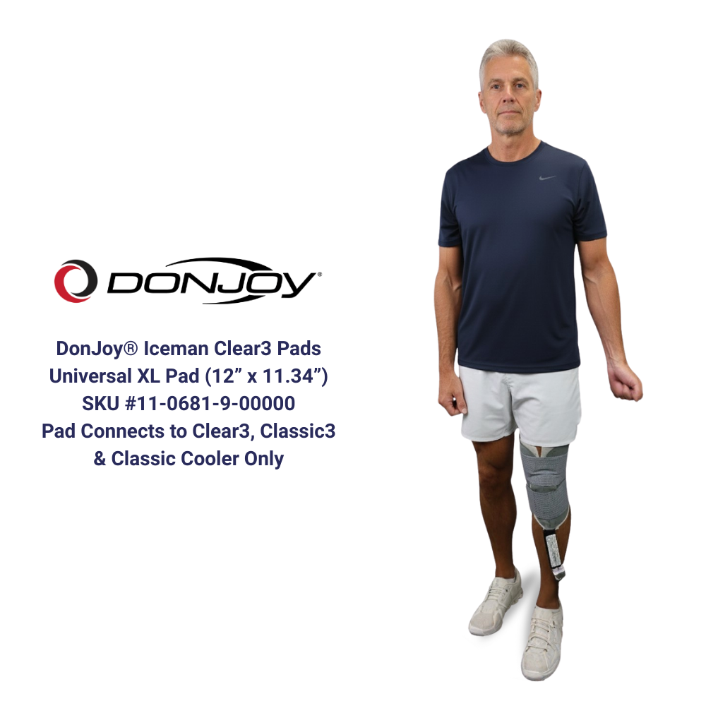 DonJoy IceMan Clear3 w/ Universal Pad - 11-0493/11-0679-9 DonJoy IceMan Clear3 w/ Universal Pad - Clear3 & One (1) Universal Pad - Regular 179.99 by My Cold Therapy 