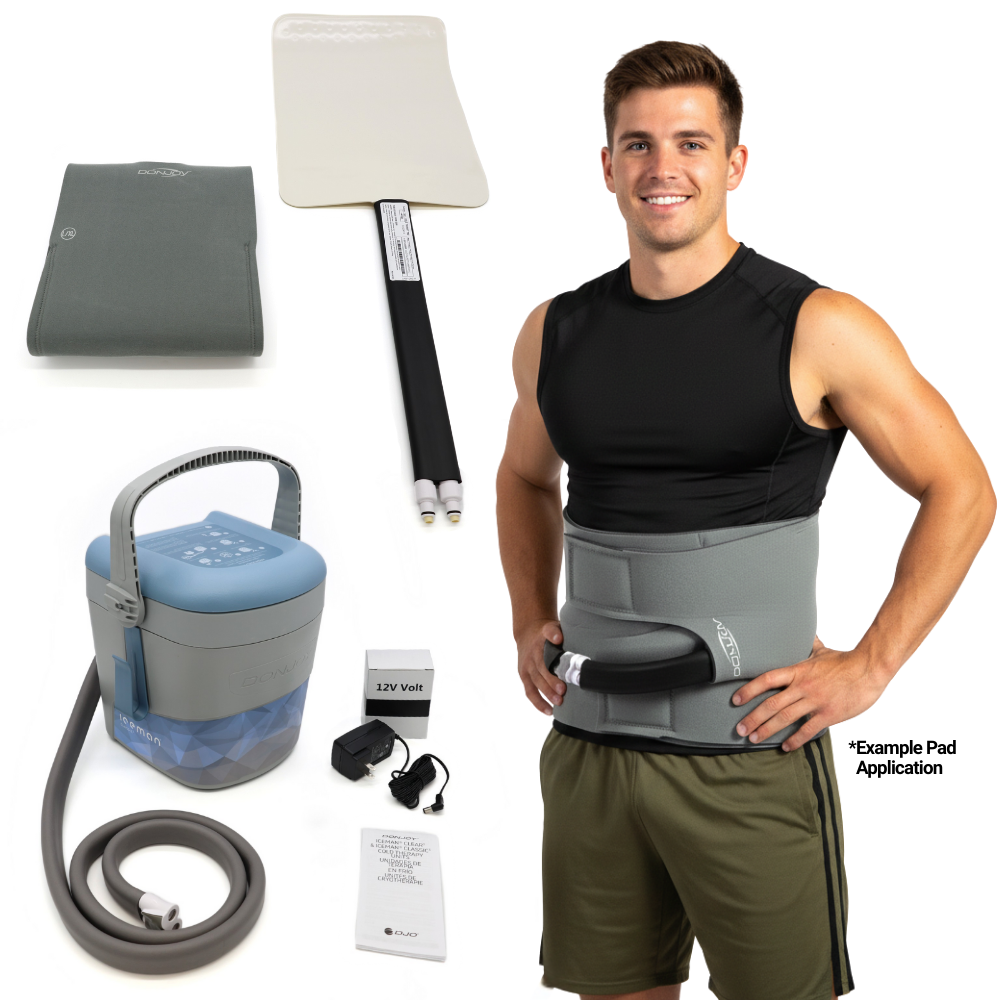DonJoy® Iceman Classic3 w/ Wrap-On Pads - 11-0494 & 11-0813-9-00000 & 11-0614-9-00000 DonJoy® Iceman Classic3 w/ Wrap-On Pads - Classic3 & One (1) Large Rec Pad w/ Compressive Spine Pad 229.99 by My Cold Therapy 