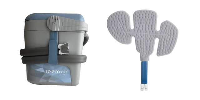 DonJoy Iceman Classic3 cold therapy device with gray wrap-on pad, Supply Cold Therapy