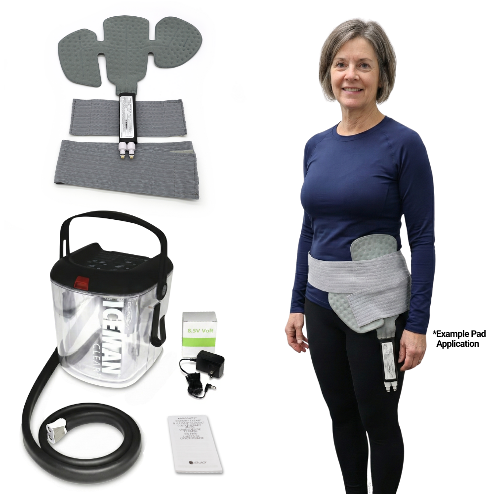 Donjoy® Iceman Clear3 Cooler w/ Hip Pad - 11-0493/11-9112 Donjoy® Iceman Clear3 Cooler w/ Hip Pad - Clear3 & One (1) Hip Pad - Left 179.99 by My Cold Therapy 
