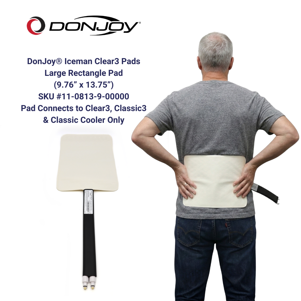 Donjoy® IceMan Clear3 Replacement Wrap-On Pads - 11-0813-900000 Donjoy® IceMan Clear3 Replacement Wrap-On Pads - Large Rectangle Pad 59.99 by My Cold Therapy 
