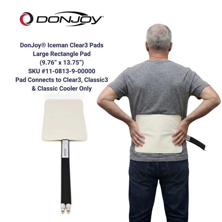 Donjoy® IceMan Clear3 Replacement Wrap-On Pads - 11-0813-900000 Donjoy® IceMan Clear3 Replacement Wrap-On Pads - Large Rectangle Pad 59.99 by My Cold Therapy 