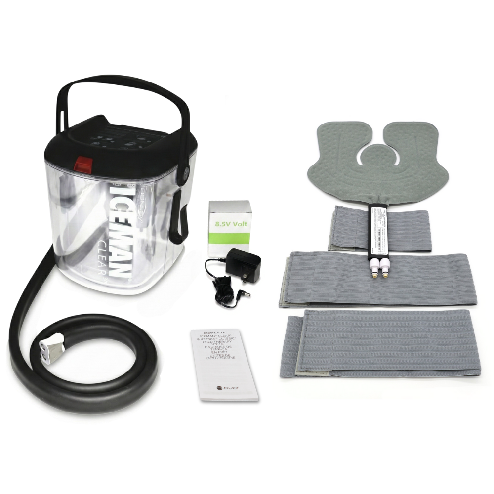 Donjoy® IceMan Clear3 w/ Universal Pad - 11-0493/11-0681-9 Donjoy® IceMan Clear3 w/ Universal Pad - Clear3 & One (1) Universal Pad - Regular 179.99 by My Cold Therapy 
