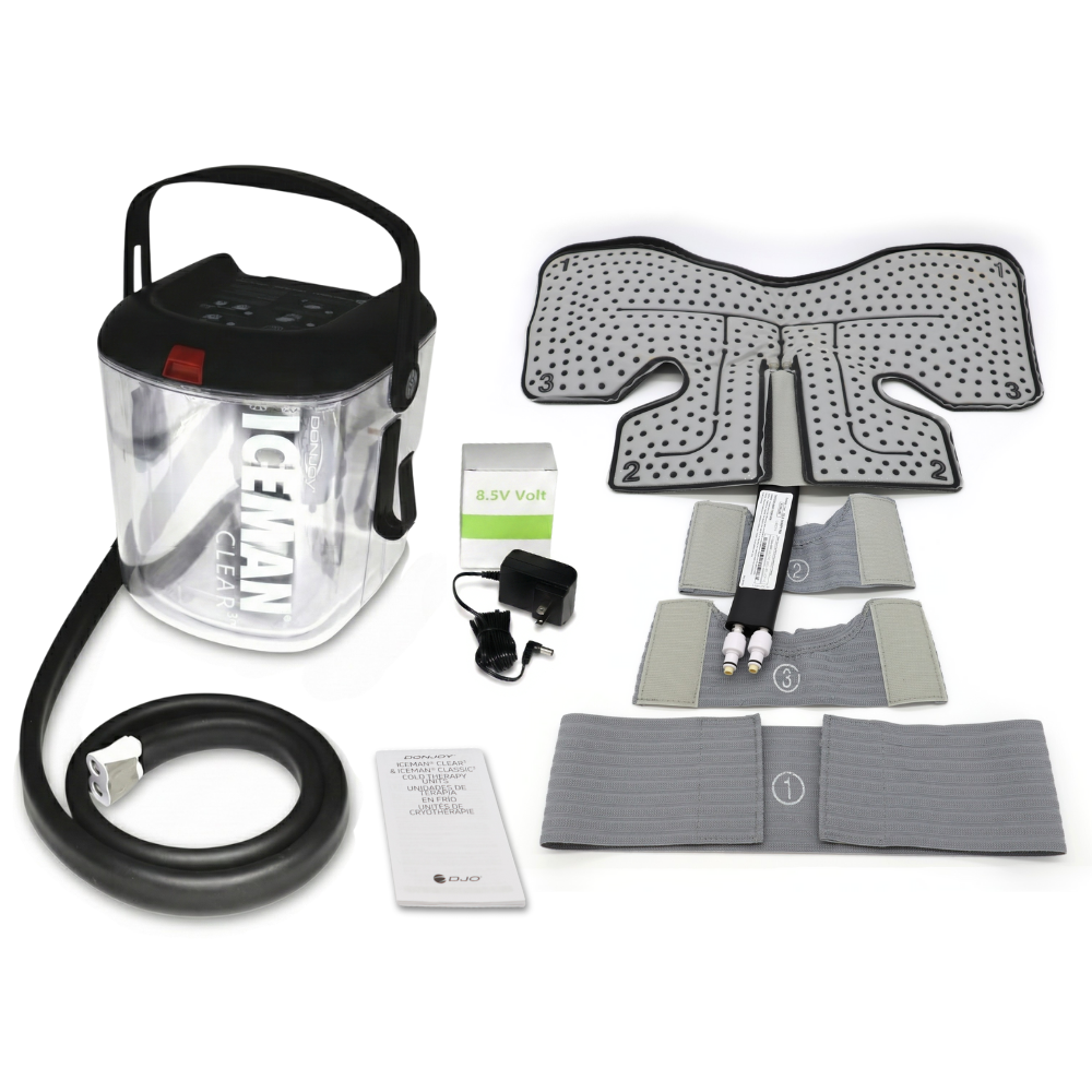DonJoy® IceMan Clear3 w/ Wrap-On Pads - 11-0493/11-0679-9 DonJoy® IceMan Clear3 w/ Wrap-On Pads - Clear3 & One (1) Universal Pad - Regular 179.99 by My Cold Therapy 