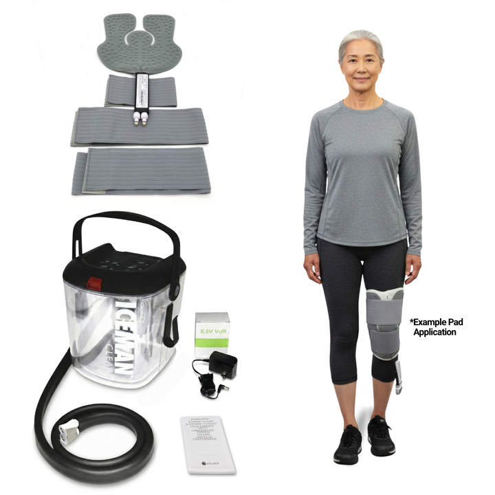 DonJoy® IceMan Clear3 w/ Wrap-On Pads - 11-0493/11-0679-9 DonJoy® IceMan Clear3 w/ Wrap-On Pads - Clear3 & One (1) Universal Pad - Regular 179.99 by My Cold Therapy 
