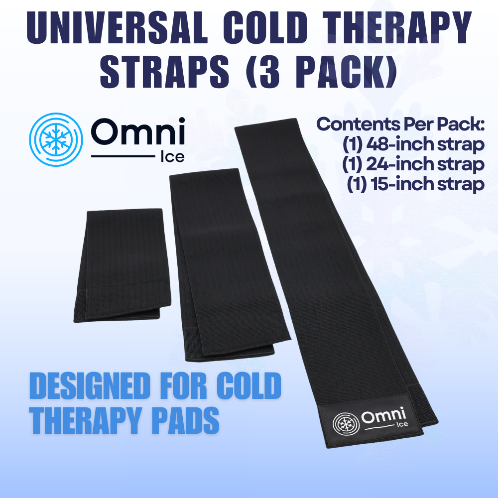 Universal Cold Therapy Compression Straps (3 Pack) by Omni Ice™ - Universal Cold Therapy Compression Straps (3 Pack) by Omni Ice™ - Black 28.99 by My Cold Therapy 