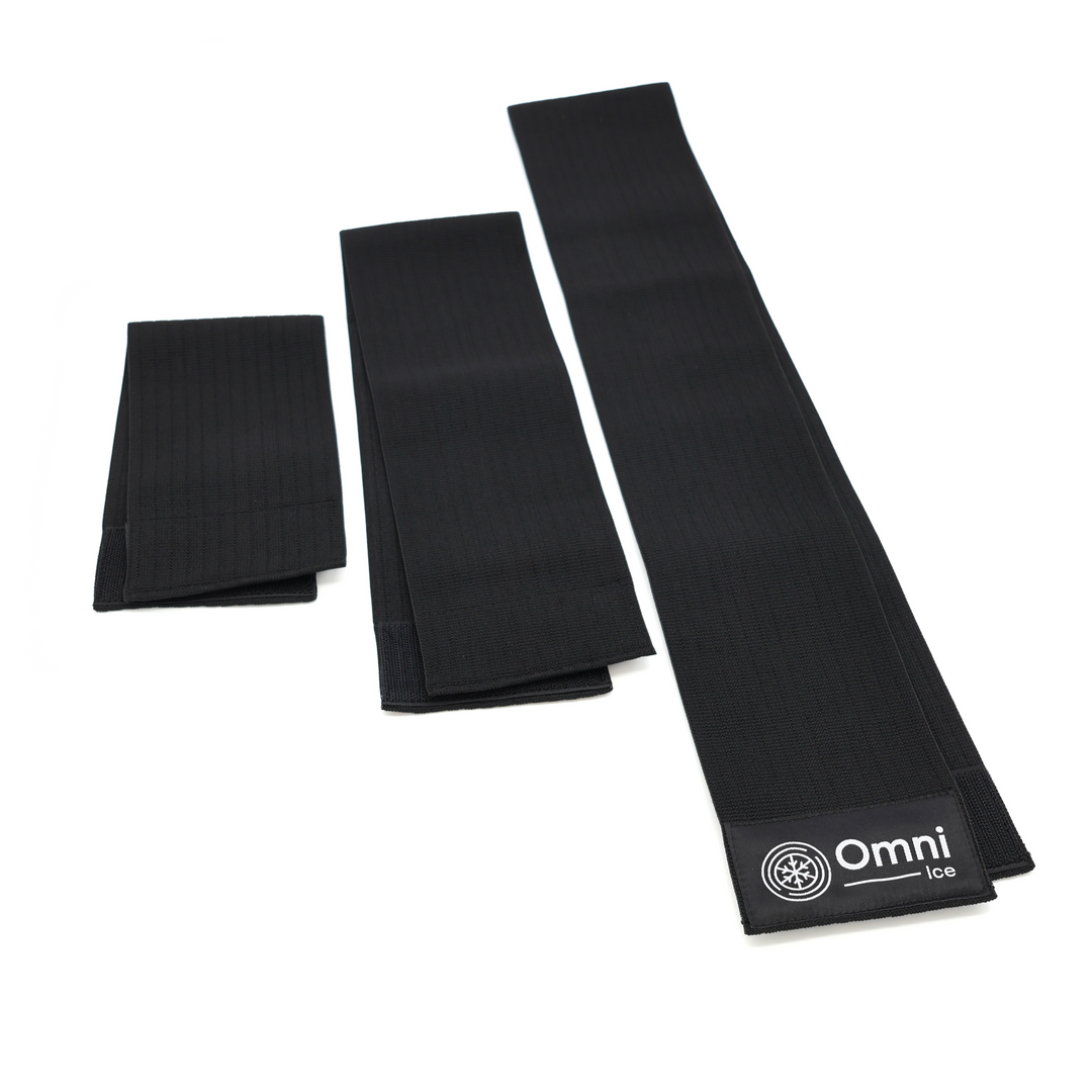 Universal Cold Therapy Compression Straps (3 Pack) by Omni Ice™ - Universal Cold Therapy Compression Straps (3 Pack) by Omni Ice™ - Black 28.99 by My Cold Therapy 
