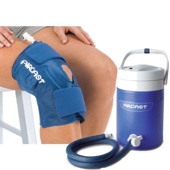 Purchase Aircast Knee Cryo Cuff + Cooler, a portable cold-water compression therapy system that helps minimize inflammation, swelling and joint pain for at-home compression therapy.