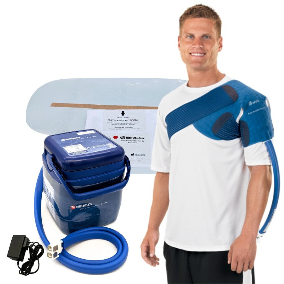 Breg® Polar Care Cube w/ Wrap-On Pad & Sterile Dressing Pad Combo - My Cold Therapy 